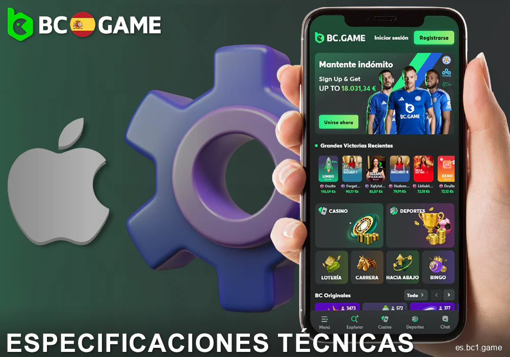 BC.Game ES app requisitos del sistema y requisitos del sistema operativo