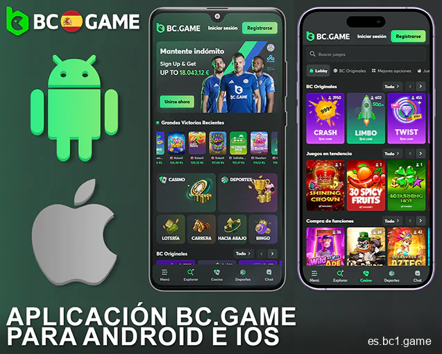 BC.Game aplicación móvil para españoles