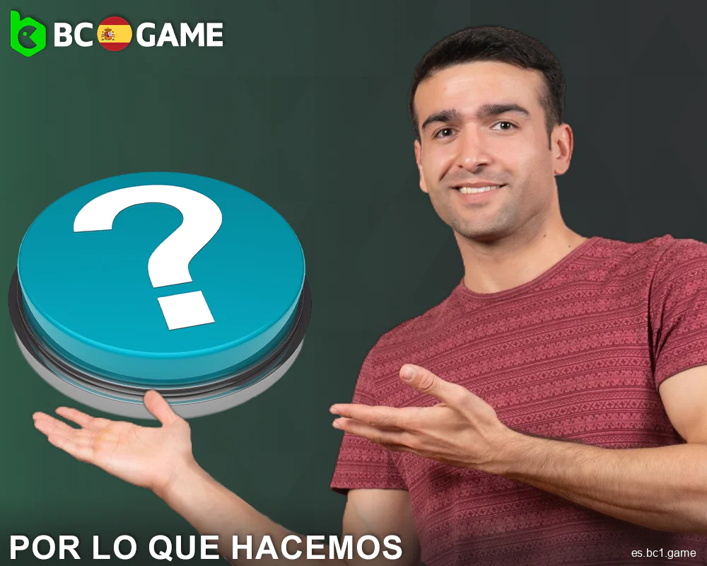 Motivos de la recogida de datos en BC.Game ES